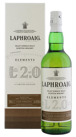 Laphroaig Islay Single Malt Scotch Whisky Elements L 2.0 Cask Strength 119.2 Proof