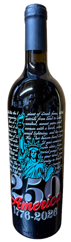 250th Anniversary of America Statue of Liberty Bottle Cabernet Sauvignon by Mano's Wine 750ML