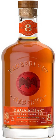 Bacardi Rum Reserva Ocho 8 Sevillian Orange Cask Finish