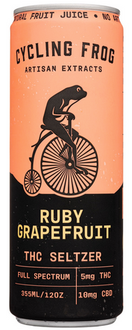 Cycling Frog Cannabis Company Ruby Grapefruit THC Seltzer