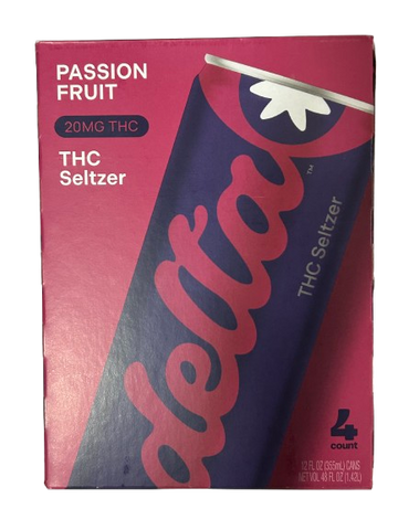 Delta Passion Fruit THC Seltzer 20mg THC