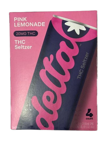 Delta Pink Lemonade THC Seltzer 20mg THC