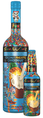 Fun Wine Coconut Pineapple Chardonnay 750ML - CLOSEOUT - SAVE 21%