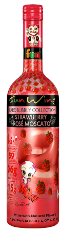 Fun Wine Strawberry Rose Moscato 750ML - CLOSEOUT - SAVE 21%