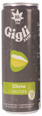 Gigli Zero Citrus Seltzer 10mg THC