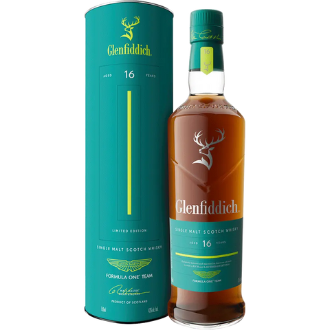 Glenfiddich Single Malt Scotch Whisky 16 Years Old Formula One Team Aston Martin