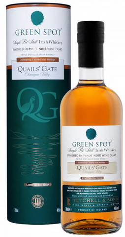 Green Spot Quails' Gate Single Pot Still Irish Whiskey Finished in Pinot Noir Wine Casks