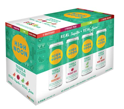 High Noon Tequila Seltzer Fiesta Pack 8-Pack Variety