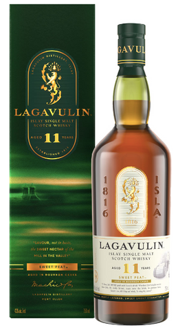 Lagavulin Islay Single Malt Scotch Whisky 11 Year Old Sweet Peat
