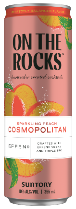 On the Rocks Sparkling Peach Cosmopolitan