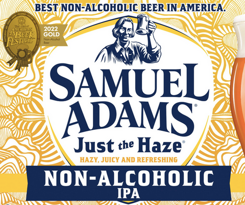 Samuel Adams Just the Haze IPA NA Non-Alcoholic Beer