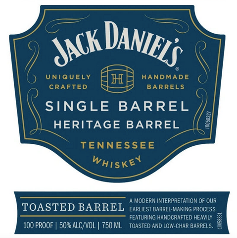 Jack Daniel's Heritage Barrel Single Barrel Toasted Barrel Tennessee Whiskey LIMIT ONE BOTTLE PER CUSTOMER