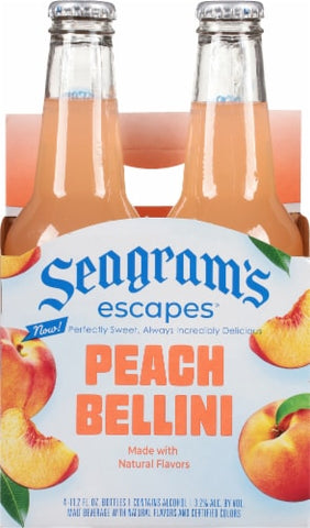 Seagram's Escapes Peach Bellini 11oz Bottles