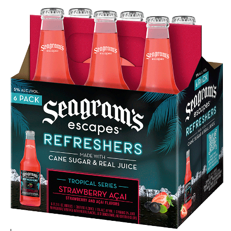 Seagram's Refreshers Strawberry Acai 11oz Bottles