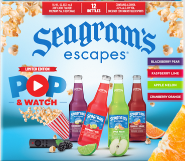 Seagram's Escapes Pop & Watch Variety Pack Limited Edition 11oz Bottles