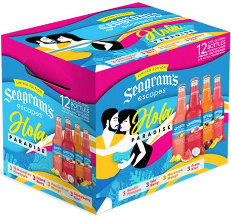 Seagram's Escapes Hola Paradise Variety Pack Limited Edition 11oz Bottles