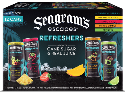 Seagram's Escapes Refreshers Variety Pack 12oz Cans