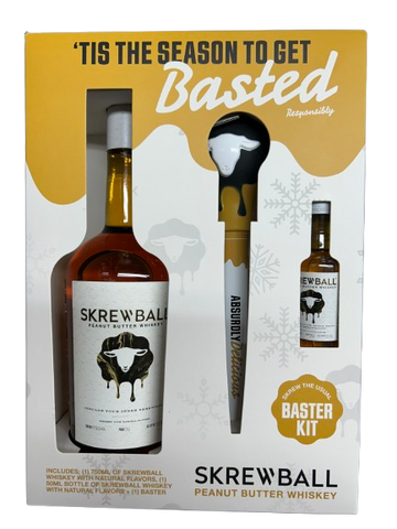 Skrewball Peanut Butter Whiskey Gift Set with Baster and Mini