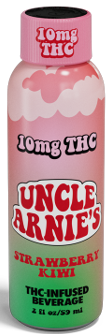 Uncle Arnie's 2oz Minis Strawberry Kiwi THC-Infused Beverage