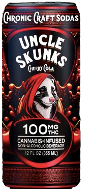 Uncle Skunks Chronic Craft Sodas Cherry Cola 100MG Cannabis-Infused Beverage