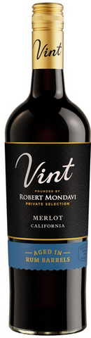 Vint Merlot Aged in Rum Barrels (Founded by Robert Mondavi Private Selection) 750ML