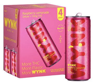 Wynk Raspberry Lemonade Seltzer + THC 10mg
