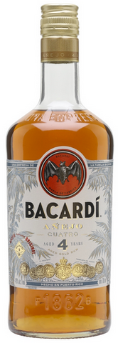 Bacardi Rum Anejo Cuatro 4 Year Old