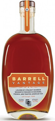 Barrell Vantage A Blend of Straight Bourbon Whiskeys Finished in Mizunara, French, and Toasted American Oak Cask Strength 113.54 Proof