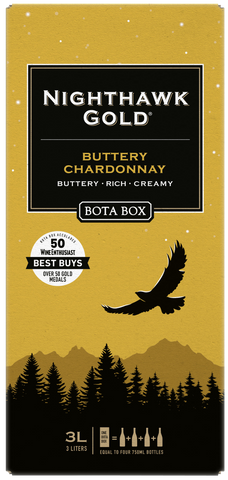 Bota Box Nighthawk Gold Buttery Chardonnay 3.0LT Box Wine