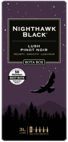 Bota Box Nighthawk Black Lush Pinot Noir 3.0LT Box Wine