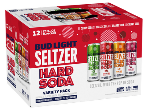Bud Light Hard Soda Hard Seltzer Variety Pack