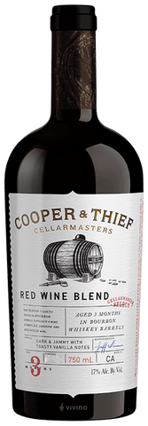 Cooper & Thief Red Blend Wine Aged in Bourbon Barrels 750ML