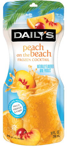 Daily's Peach on the Beach Frozen Cocktail Pouch