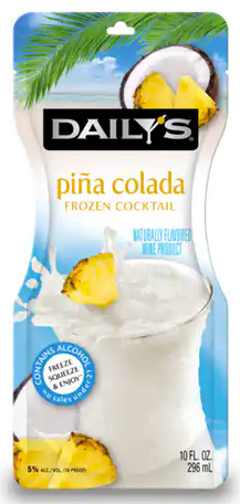 Daily's Pina Colada Frozen Cocktail Pouch