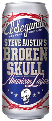 El Segundo Brewing Co. Steve Austin's Broken Skull Lager LIMIT ONE 4-PACK PER CUSTOMER