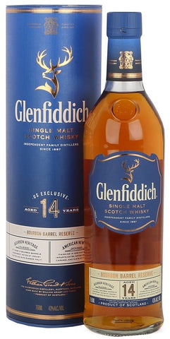 Glenfiddich Single Malt Scotch Whisky 14 Years Old Bourbon Barrel Reserve