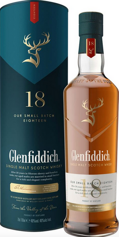 Glenfiddich Single Malt Scotch Whisky 18 Years Old Small Batch