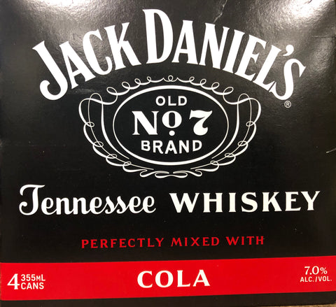 Jack Daniel's Tennessee Whiskey Perfectly Mixed with Cola
