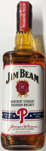 Jim Beam Philadelphia Phillies Bottle Kentucky Straight Bourbon Whiskey