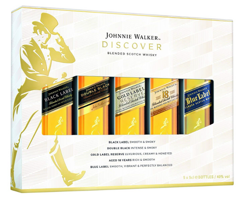 Johnnie Walker Discover 5-Pack 50ML Variety