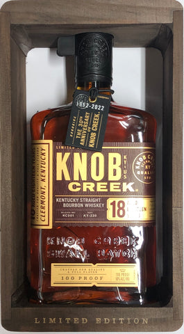Knob Creek 18 Year Old Bourbon Whiskey 100 Proof