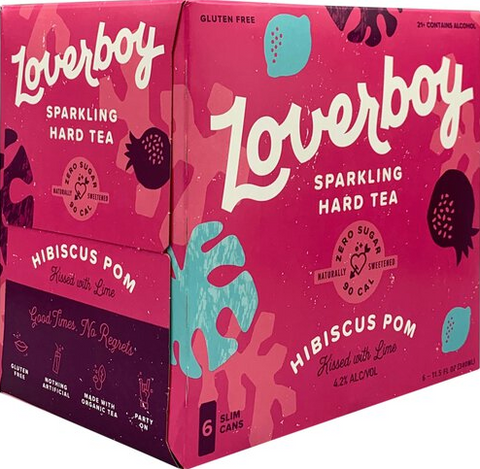Loverboy Sparkling Hard Tea Hibiscus Pom