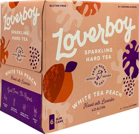 Loverboy Sparkling Hard Tea White Peach Tea