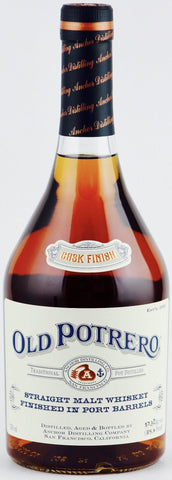 Anchor Distilling Company Old Potrero Straight Malt Whiskey Finished in Port Barrels Cask Finish 114.4 Proof