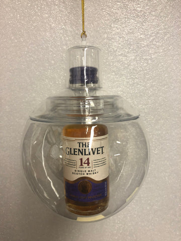 Ornament w/ The Glenlivet Single Malt Scotch Whisky 14 Year Old 50ML