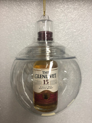 Ornament w/ The Glenlivet Single Malt Scotch Whisky 15 Year Old 50ML