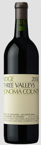 Ridge Vineyards Three Valleys 2021 750ML