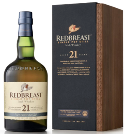 Redbreast Single Pot Still Irish Whiskey 21 Year Old