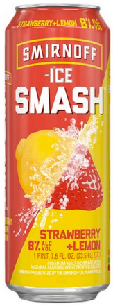 Smirnoff Ice Smash Strawberry + Lemon