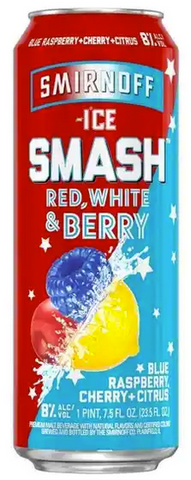 Smirnoff Ice Smash Red, White & Berry - Blue Raspberry, Cherry + Citrus